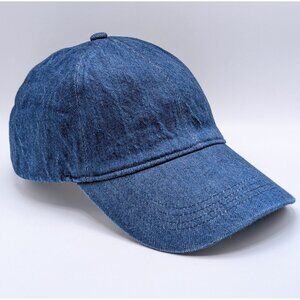 Loft Ann Taylor Women's Adjustable Strap Back Denim Jean Hat Cap Classic Preppy